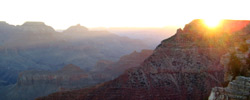 grand canyon at dawn